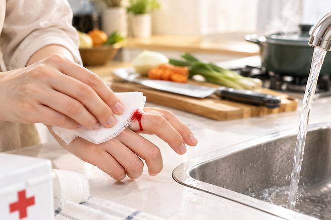 추석 요리하다 손 베고 화상 입었을 때… 꼭 알아둘 응급처치법